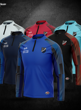 CG赛客半拉链足球训练服男秋冬立领万象城市森林印号定制长袖队服