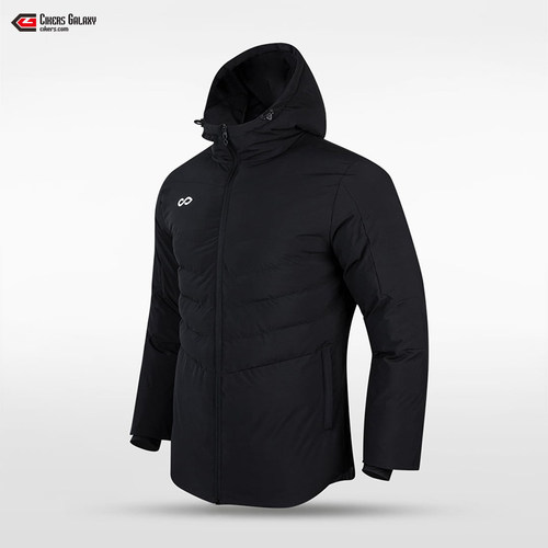 赛客cikers运动棉服男秋冬季短款加厚保暖棉衣足球运动连帽外套