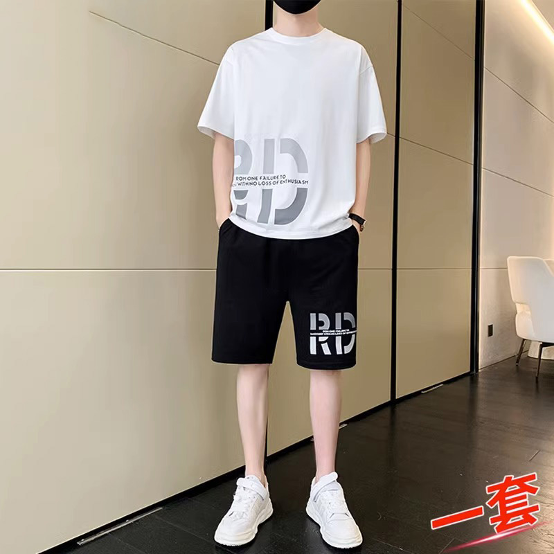 冰丝运动套装男夏季潮牌