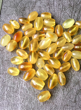 25元一克波罗的海天然蜜蜡琥珀鸡油黄金绞蜜蜡小桶珠米珠配件1