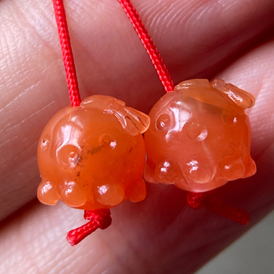 瑕疵特价迷你天然川料南红玛瑙天地孔冰飘八爪鱼背云diy弟子珠