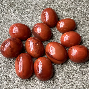 12 mm.天然川料南红玛瑙戒面 柿子红火焰纹玉石戒指配饰630