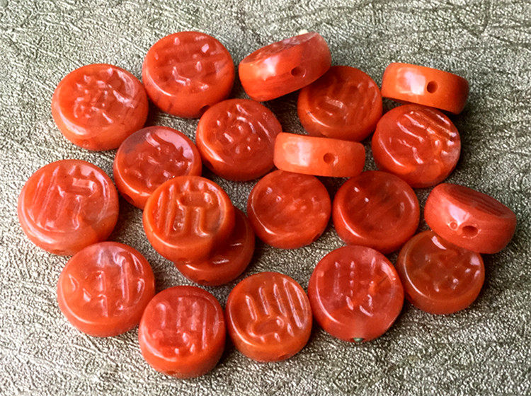 四川凉山料南红玛瑙火焰纹吊坠