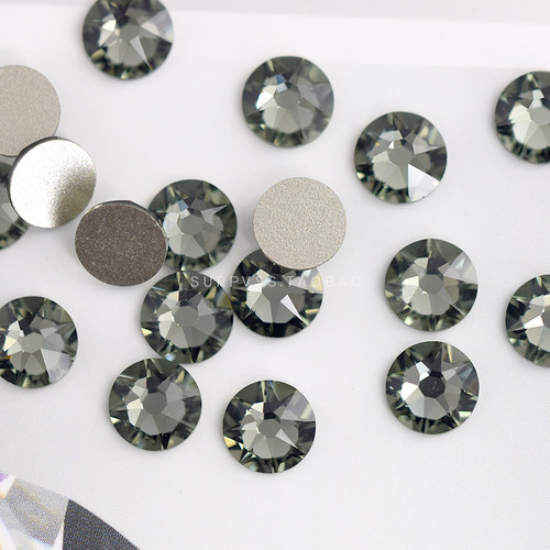 diy水晶美甲透明平底钻