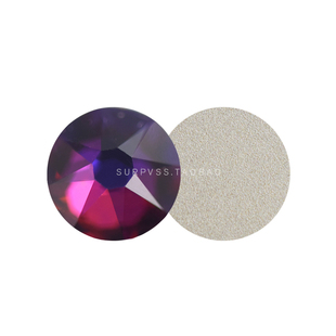 施家奥地利华子水晶2088平底圆形钻美甲DIY贴钻手机 001VOL火山红