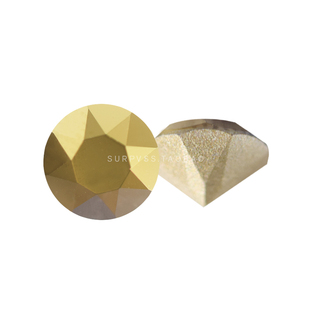 施家奥地利华子水晶1088圆形尖底钻美甲饰品 DIY贴钻001DOR矿石金