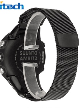 适用颂拓Suunto Ambit3 Sport/Run/Peak拓野三珠米兰不锈钢表带