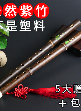 紫竹6孔F/G调无膜竖笛中小学生初学乐器课堂初学零基础6孔哨笛子