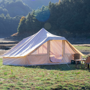 天幕折叠蒙古包野营六角帐篷自驾旅游野外露营防雨 昌足户外便携式