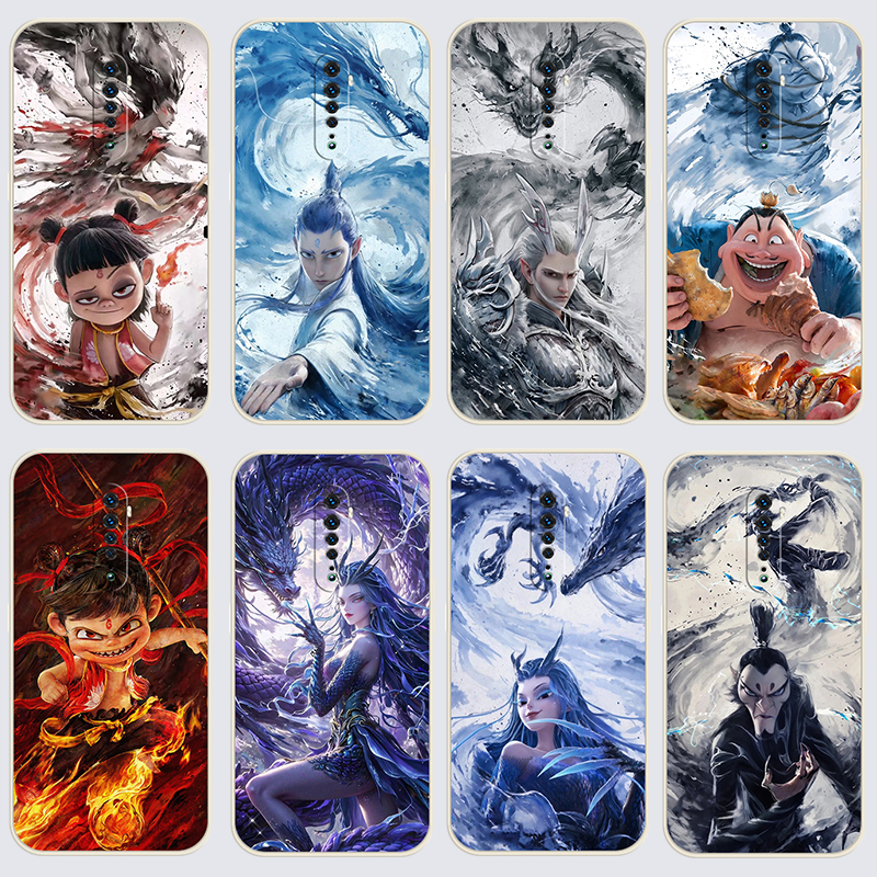 OPPOReno2手机壳roen2哪吒之魔童闹海直边软壳oppreno2女opppreno2保护套PCKM00全包opporeon2硅胶防摔潮时尚
