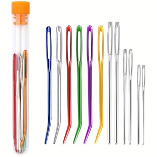 弯针手缝针大眼针弯针手工缝合毛衣针针绒线毛线针弯头手缝针家用