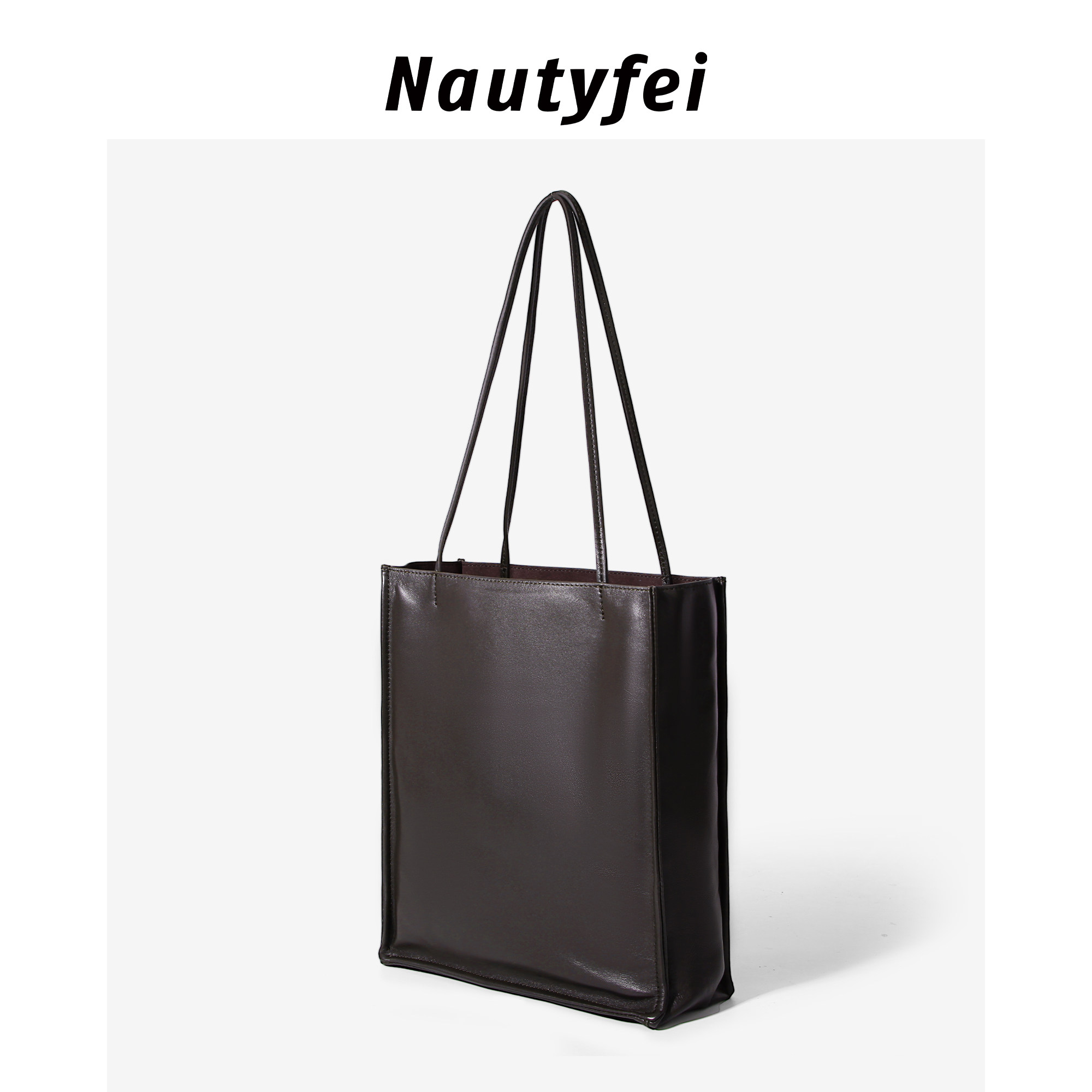 ＜Nautyfei＞羊皮包包女2025新款通勤商务包托特包真皮女包大容量