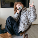 25冬新碎花短款立领50绒羽绒服170-2587-P275-K408，女装羽绒服，浙宝170