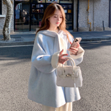 2冬新 斗篷甜美兔耳朵双面呢大衣中长款外套170-2583-P305-K448,女装毛呢外套,浙宝170, 2冬新 斗篷甜美兔耳朵双面呢大衣中长款外套170-2583-P305-K448,女装毛呢外套,浙宝170,