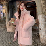 现货金属牛角扣中长款棉衣外套170A-2355-P185-K278，女装棉衣/棉服，浙宝170