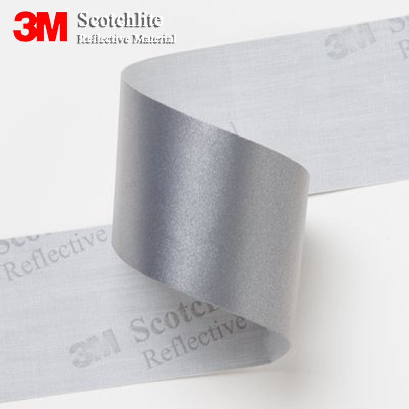 1米个性衣服反光条3m8910反光带化纤布防水可洗反光布亮银高亮银