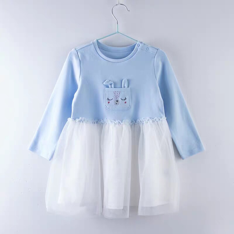 清仓处理巴拉巴拉女童纱裙幼童长袖连衣裙女宝宝裙子可爱A字裙