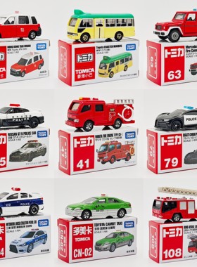 多美卡合金小汽车男玩具中国警车
