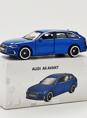 正版授权比美高1:64奥迪A6 AVANT瓦罐 猎装车合金车模型精品收藏