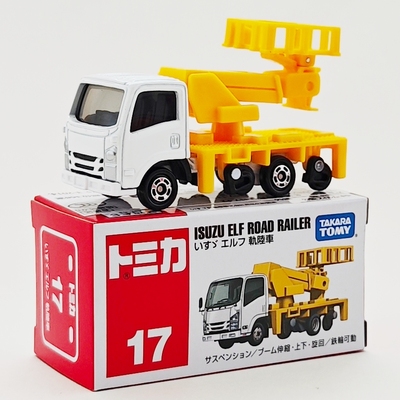 正版多美卡合金车17号五十铃轨道工程车模型小汽车男孩玩具车收藏