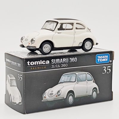 正版多美卡黑盒合金车仿真斯巴鲁360模型男孩玩具车收藏礼物车模