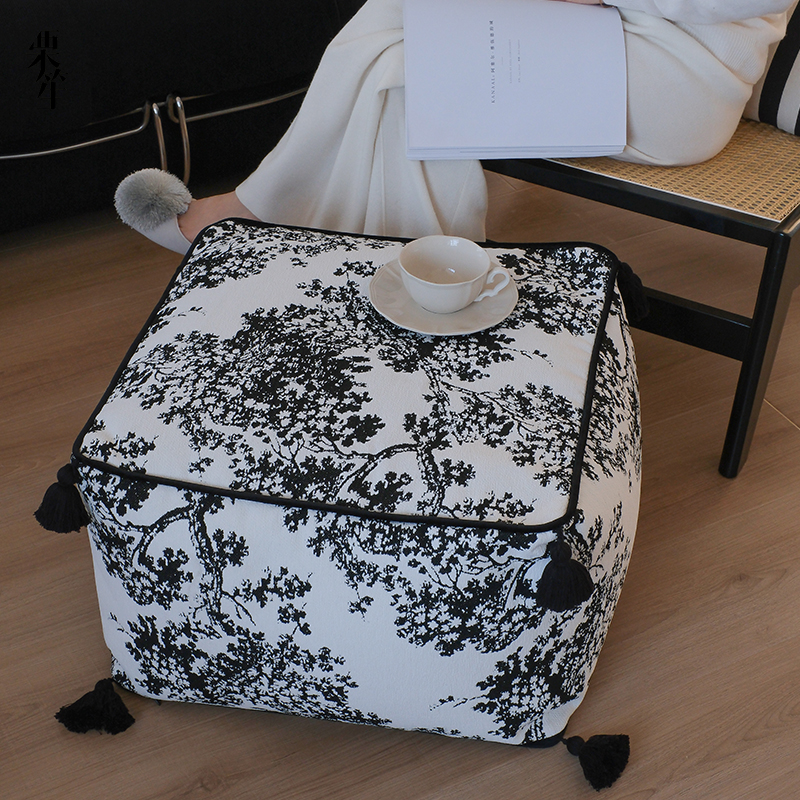 中古风杨梅树可拆洗坐墩蒲团