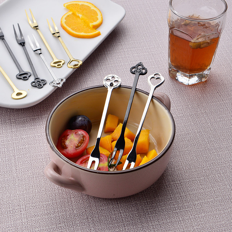 水果叉 304不锈钢日式创意儿童叉子月饼签二齿水果签套装礼盒包邮在类目 餐饮具, 餐具, 水果叉/水果签中 - 来自Buy2taobao.com提供专业的淘宝代购服务