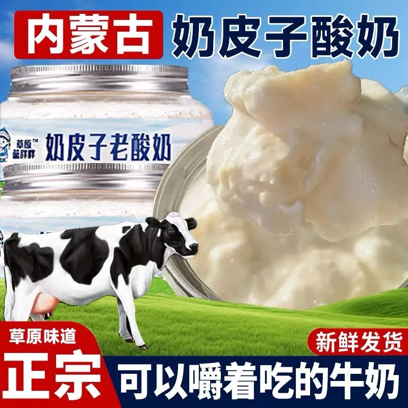 内蒙古特产老酸奶整箱麻薯青团