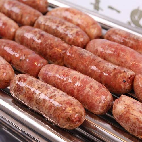 地道肠热狗香肠手工火山石烤肠