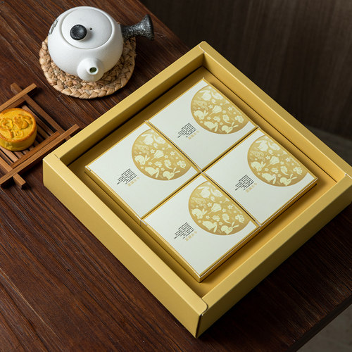 高档默言月饼盒包装盒定制