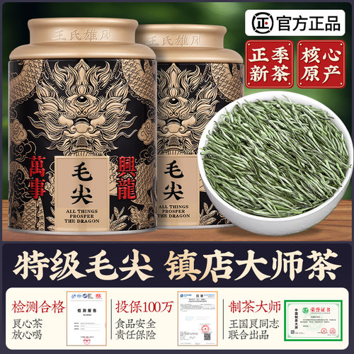 明前特级毛尖嫩芽云雾炒青绿茶叶