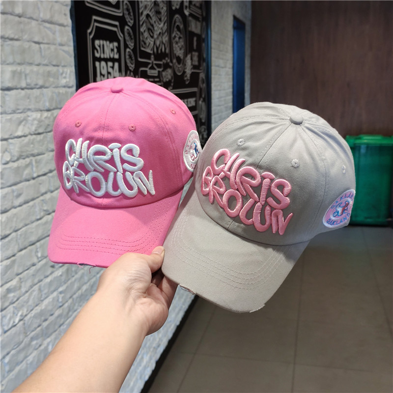 帽子女夏天鸭舌帽字母棒球帽男潮夏季出游遮阳休闲情侣防晒太阳帽