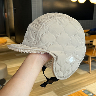 雷锋帽女双面戴东北棉帽冬季 加厚加绒防风护耳帽户外滑雪骑车帽子