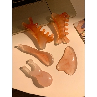 养生工具 面部美容刮痧板拨筋棒眼周经络小章鱼梳子头皮按摩神器