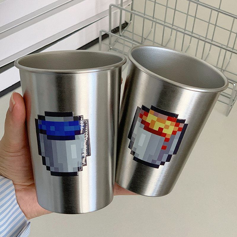 创意简约卡通我的世界304漱口杯家用牙刷洗漱情侣款不锈钢刷牙杯,家庭/个人清洁工具,洗漱杯,淘宝优惠券,粉丝福利购,淘宝优惠卷