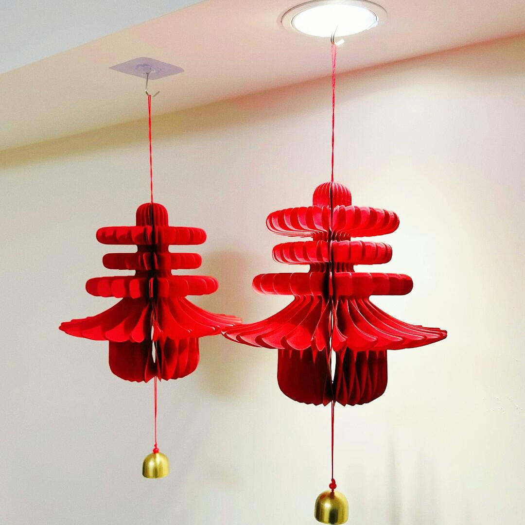 新年装饰2026元旦节马年生肖国风珠宝店挂件店铺橱窗挂件春节吊饰