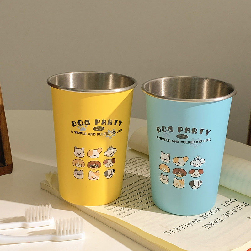 可爱小狗乐园漱口杯家用牙刷杯子洗漱杯情侣学生宿舍不锈钢刷牙杯,家庭/个人清洁工具,洗漱杯,淘宝优惠券,粉丝福利购,淘宝优惠卷