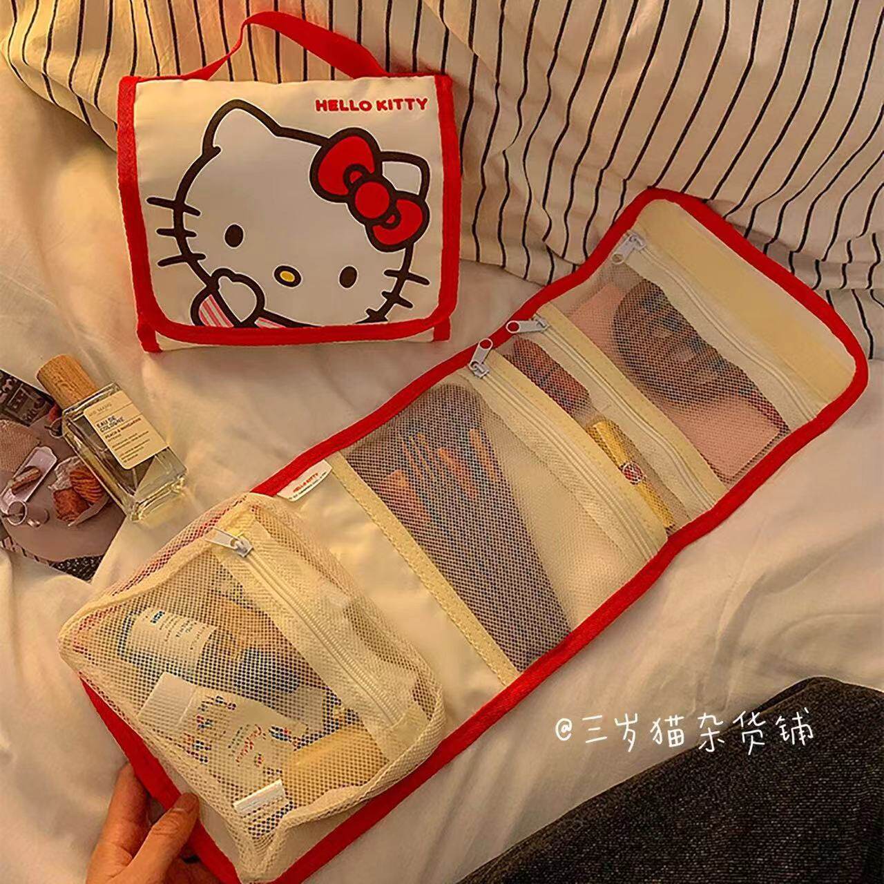 kitty猫化妆包可爱多功能