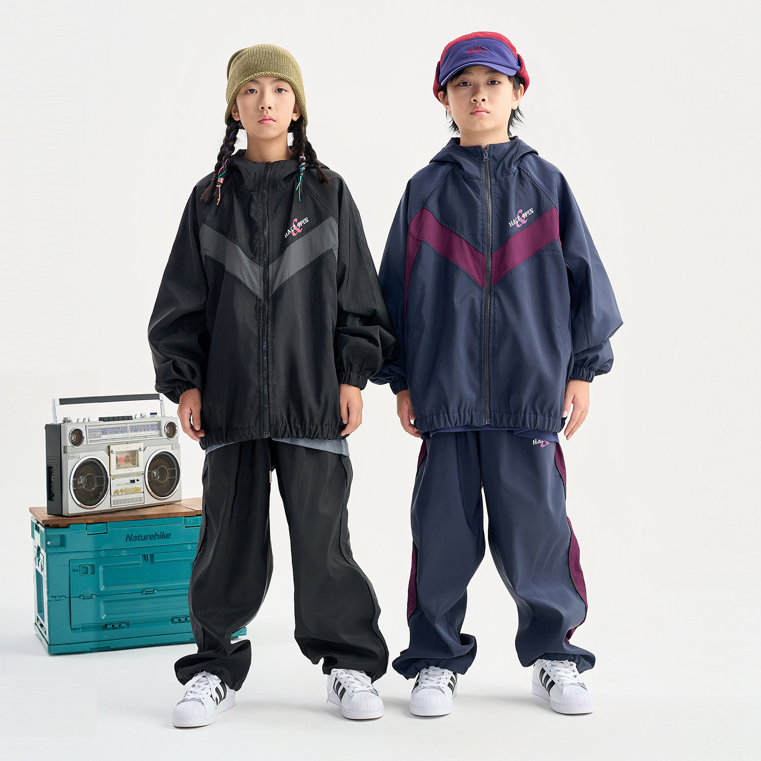 FUJAM儿童潮牌童装复古运动风少儿街舞套装少儿hiphop跳舞表演服,童装/婴儿装/亲子装,套装,淘宝优惠券,粉丝福利购,淘宝优惠卷