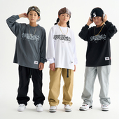 儿童跳舞潮服酷帅男童秋季 街舞儿童演出服套装 嘻哈hiphop炸街长袖