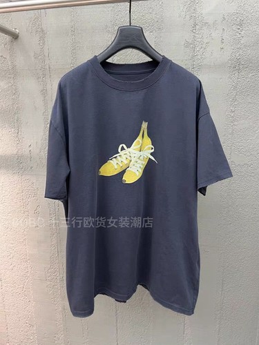 欧货bobo1972美式街头2025夏季上衣圆领趣味图案印花短袖T恤