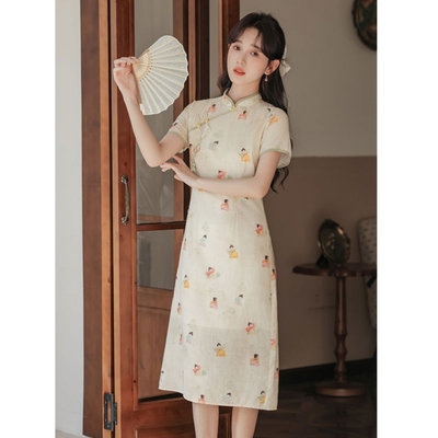 新中式国风高端精致连衣裙女夏季