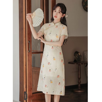 新中式国风高端精致连衣裙女夏季新款女神日常可穿改良气质旗袍裙