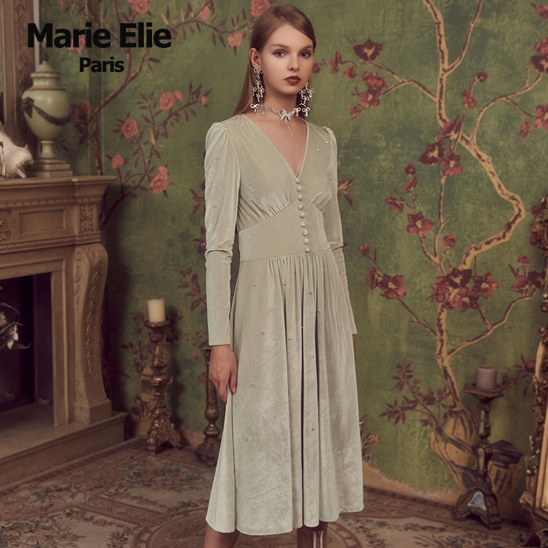 Marie Elie秋冬新款 栀莜茱妍连衣裙EAA32M07661