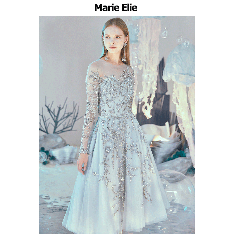 Marie Elie春夏新款 兰毓闪钻礼服裙EAA23M03655