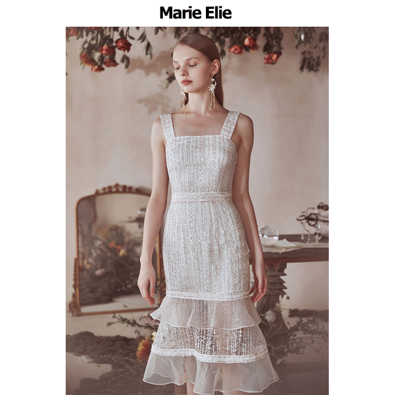 Marie Elie春夏新款 粉漾旎雅连衣裙EAA22M04734