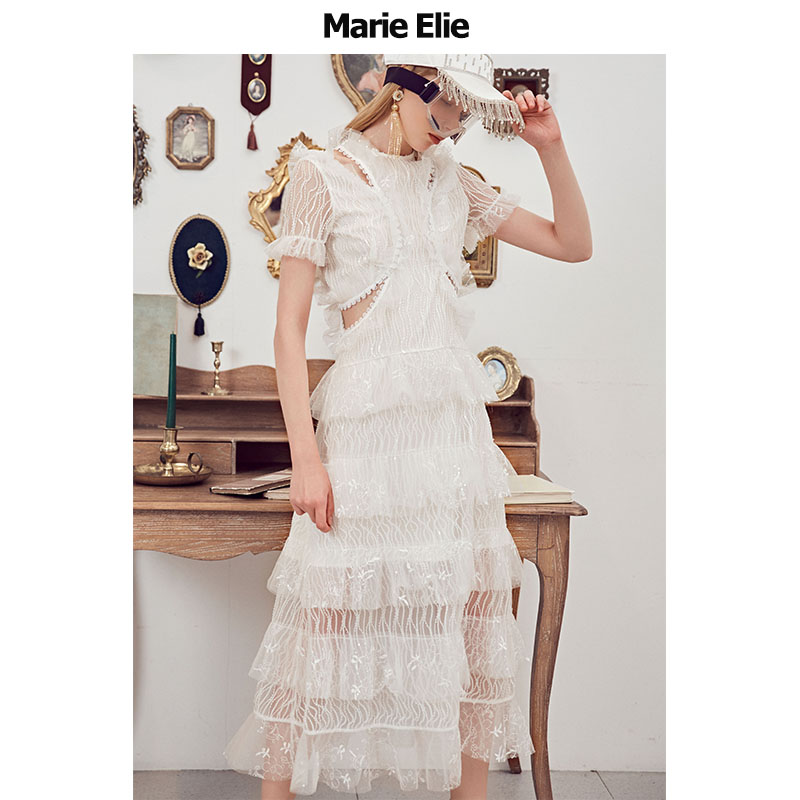Marie Elie2020年春夏新款 薇白姗岚连衣裙ETAA21M11520