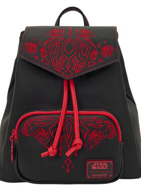 代购Loungefly男女双肩包顶部提手可调节肩带前袋拉链内衬协调