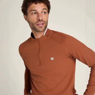 Wilson 网球服高性能半拉链长袖 Practice 威尔胜男士 Rally 代购