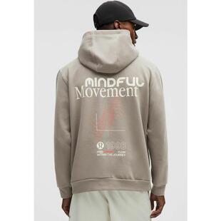 代购lululemon露露乐蒙男士连帽卫衣保暖舒适透气宽松弹性收腰